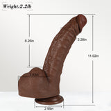 Realistic big black dildo