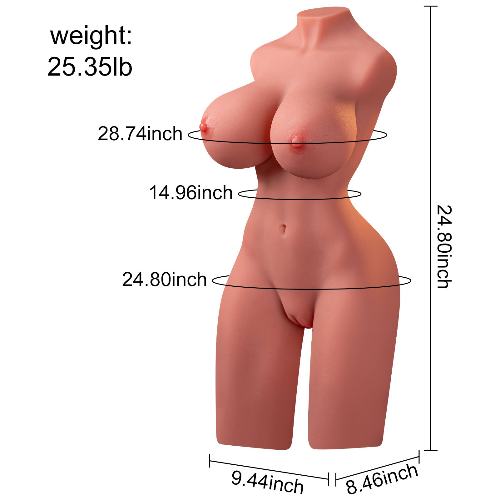 realistic sex doll wheat color