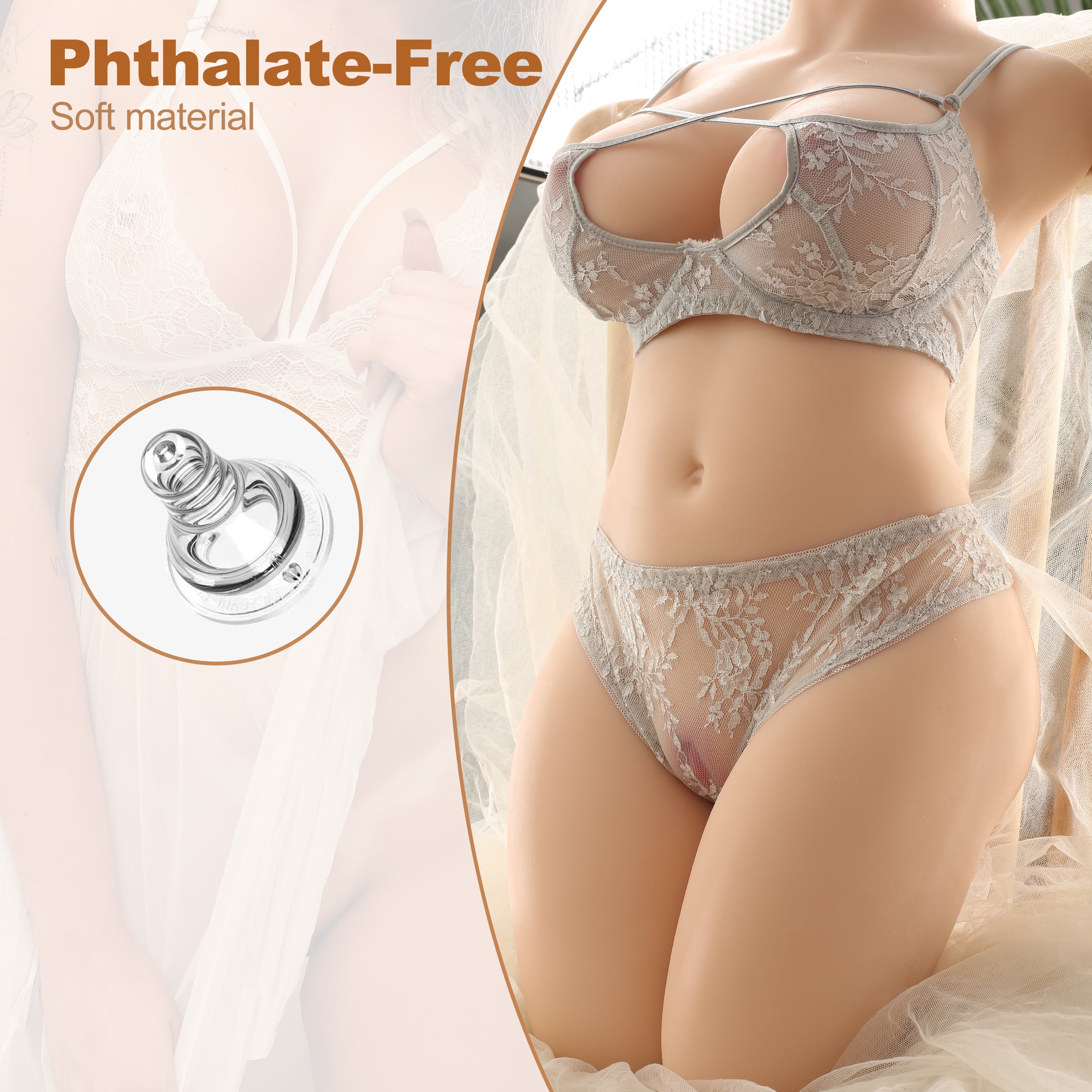 Edith Twin: 20.28LB Sex Doll Torso with Realistic Texture nastnova Edith Twin: 20.28LB Sex Doll Torso with Realistic Texture nastnova